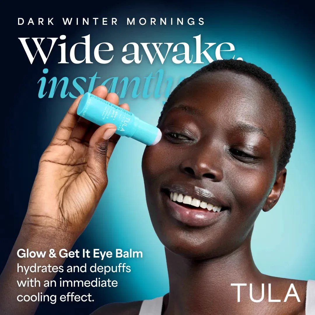 Glow + Get It eye balm applied under the eye