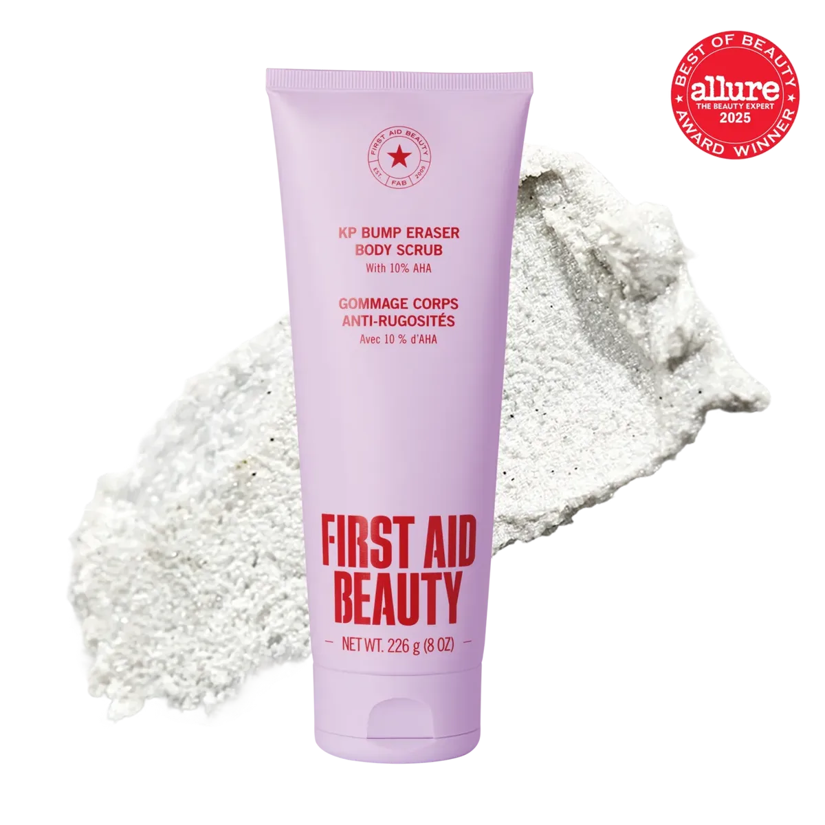 First Aid Beauty KP Bump Eraser Body Scrub; packaging shown for illustration