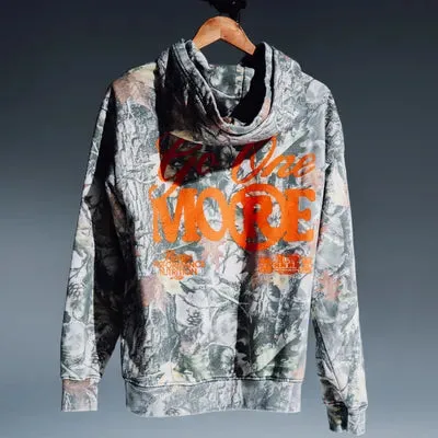 Go One More camo apparel campaign background
