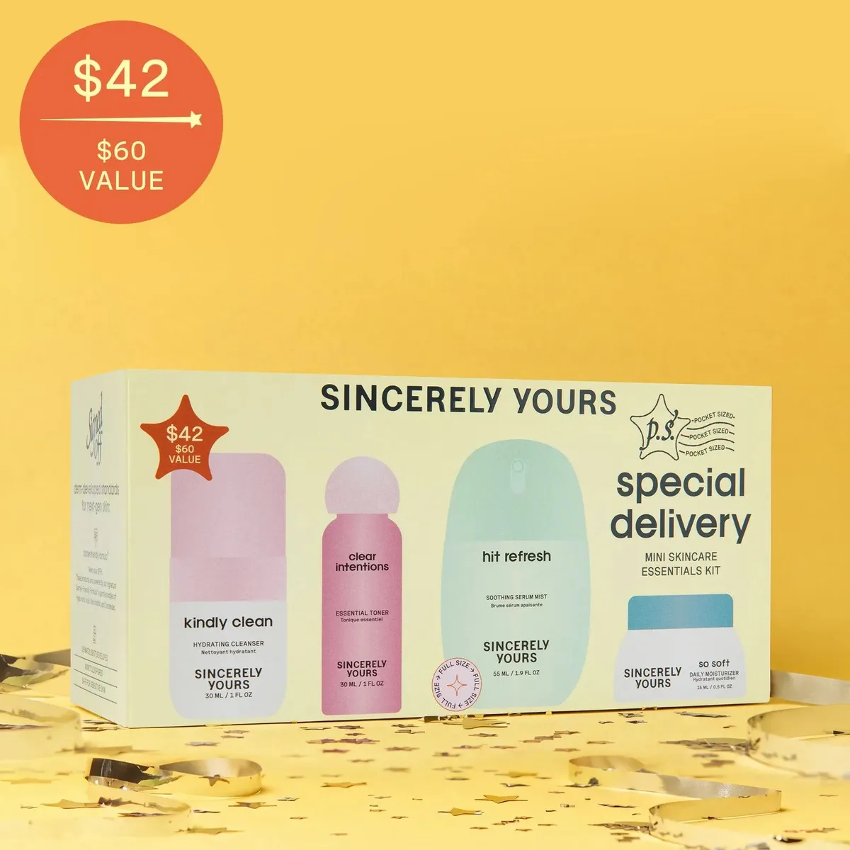 p.s. special delivery mini skincare essentials set