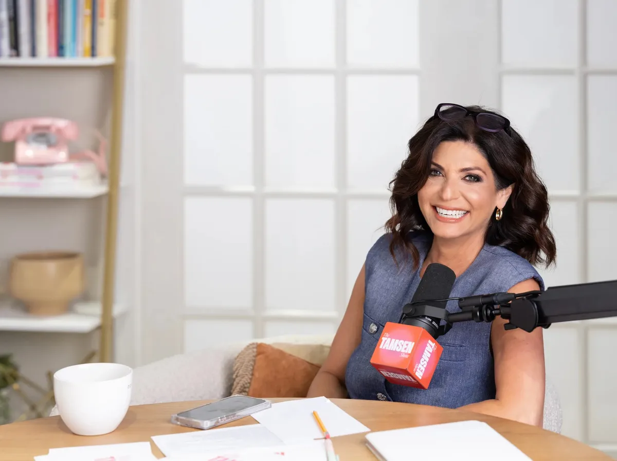 Tamsen in The Tamsen Show studio