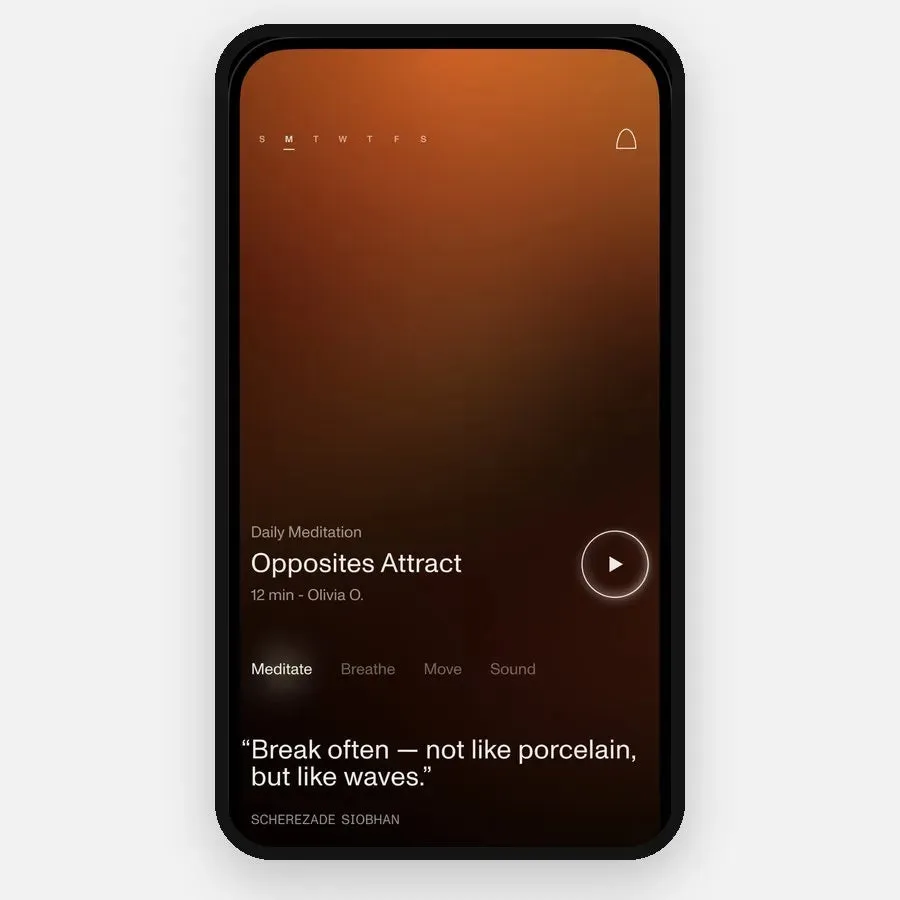 The Open app on a phone
