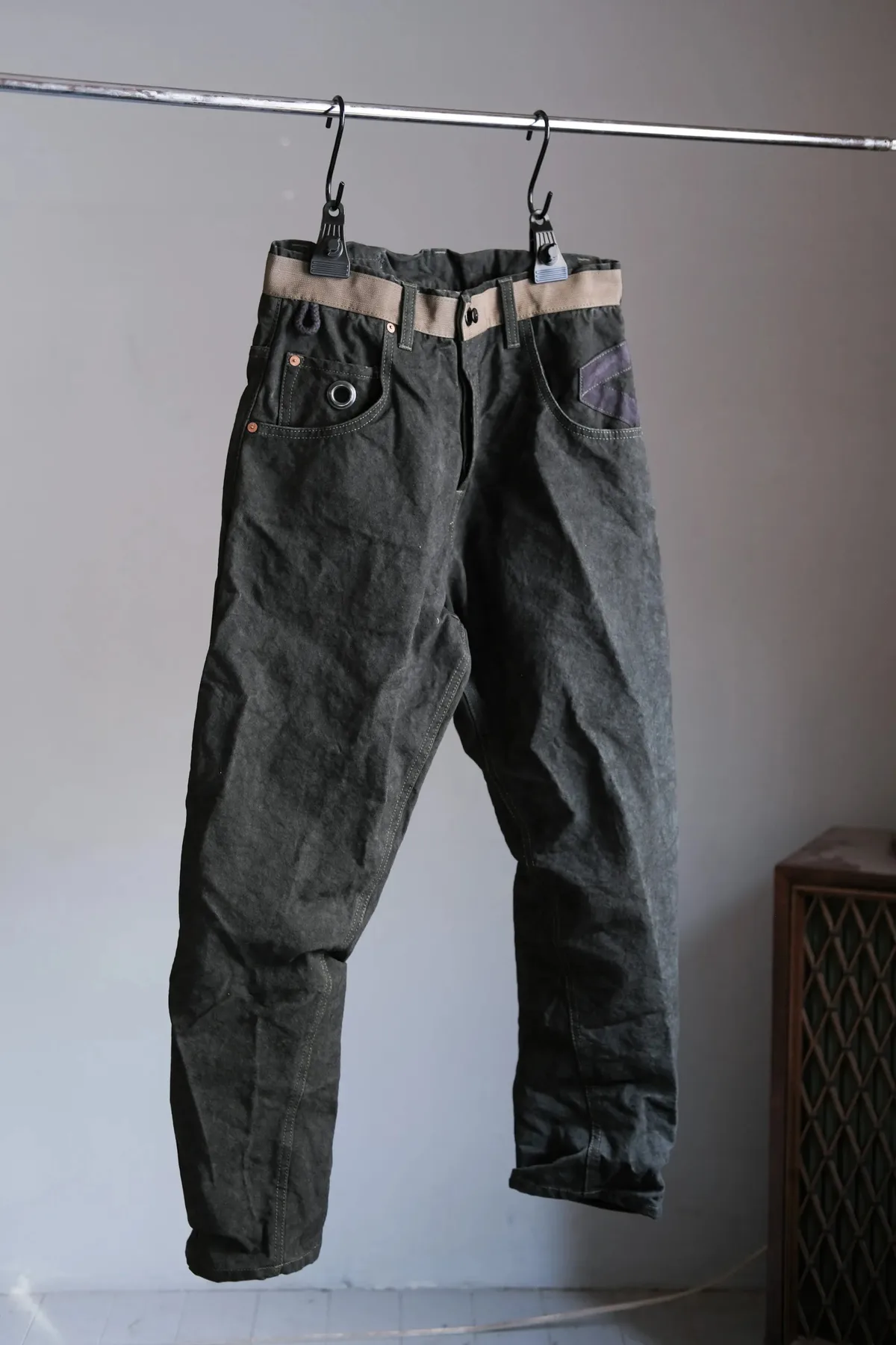 Coal Garage Pants pocket detail