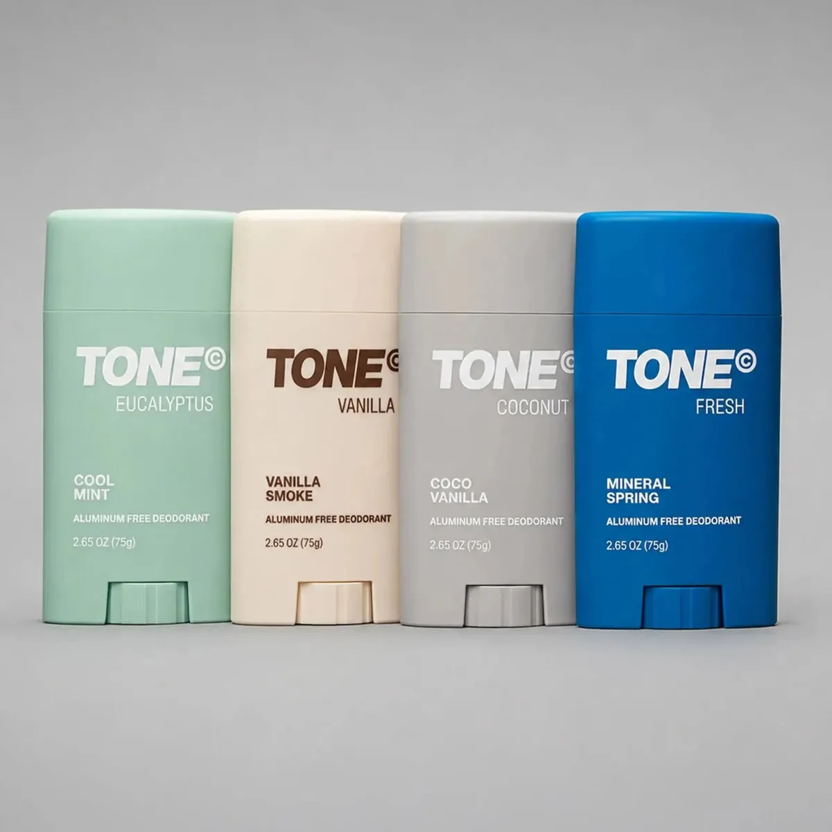 All four TONE deodorants in the Discovery Pack