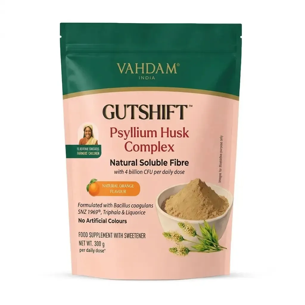 GutShift Psyllium Husk Complex, 300g, natural orange flavour