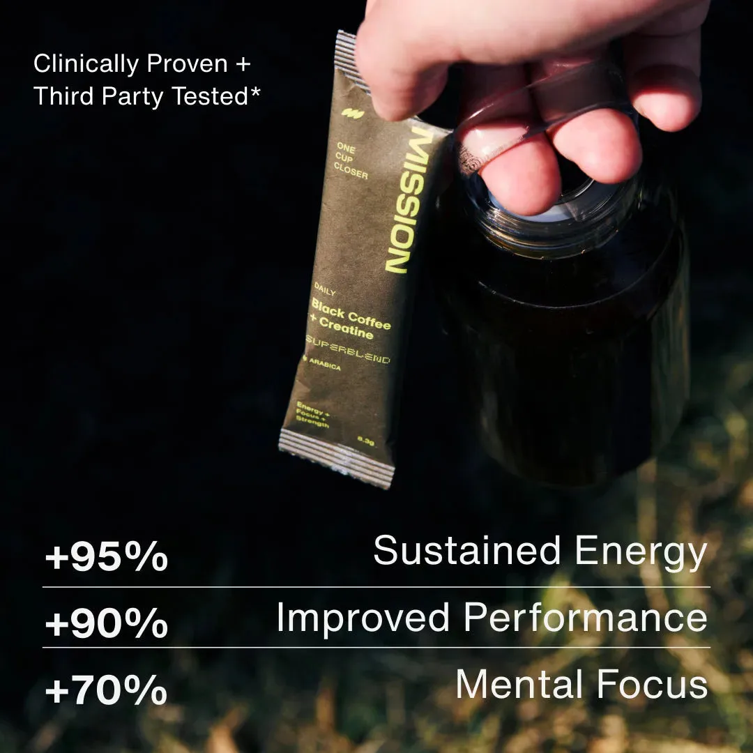 Black Coffee + Creatine Superblend key benefits