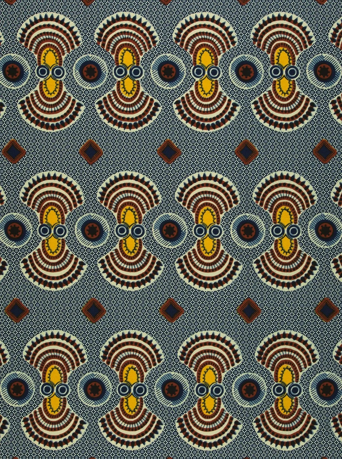 Close-up of the geometric Dutch wax print in Wax Hollandais VL02100.115