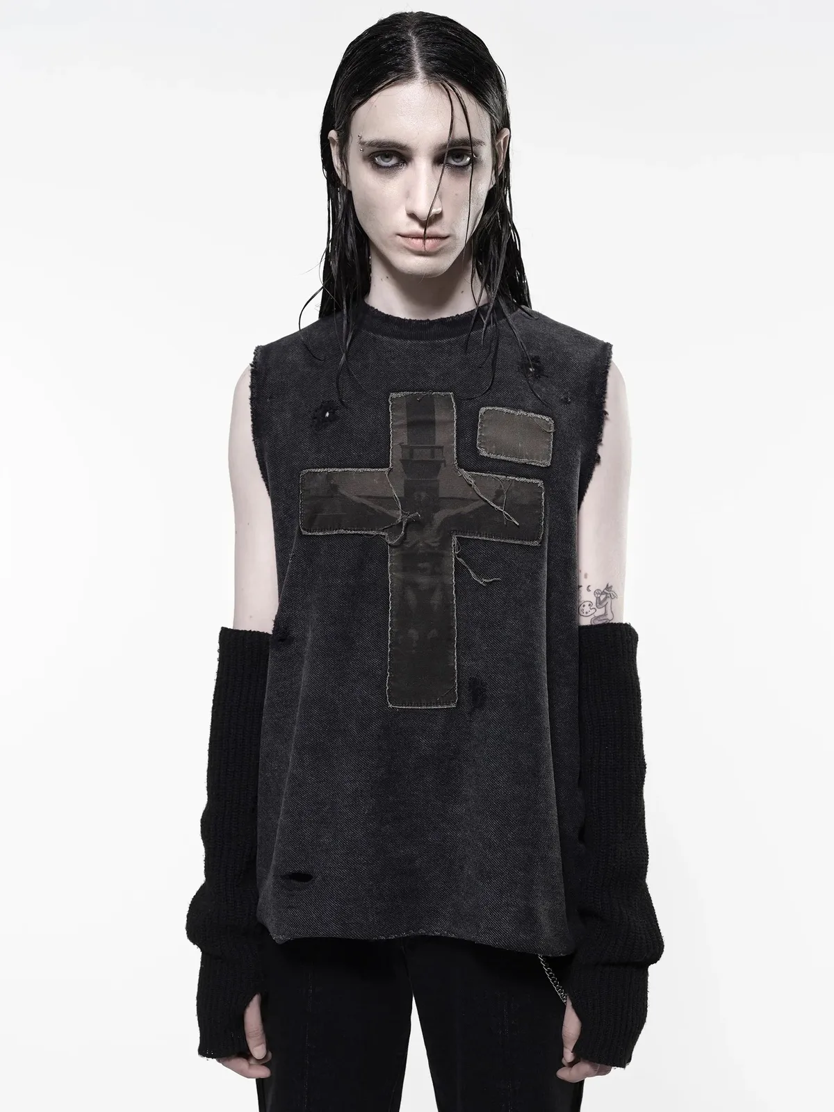 Relaxed Sacrament Vest worn on a model