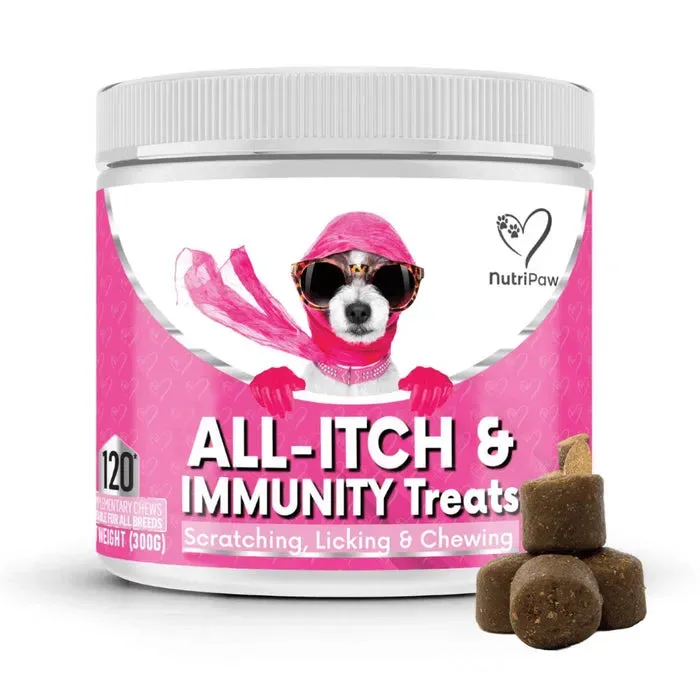 NutriPaw All-Itch & Immunity Treats, 120 chews